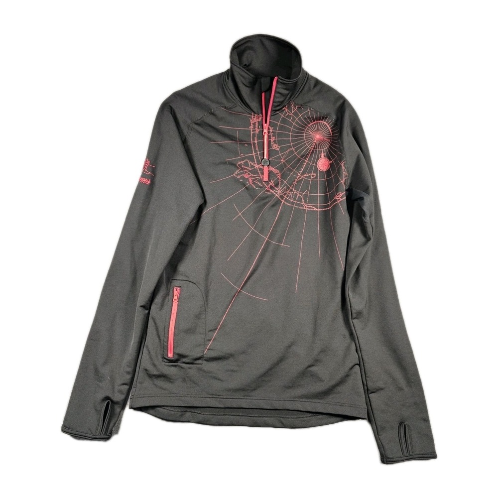 Bergans of Norway 5820 Fosen‎ Mens Medium Softshell 1/4 Zip Pullover Thumbholes